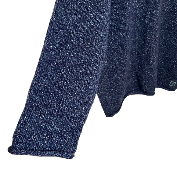 Vintage Ireland's Eye Wool Silk Speckled Sweater Blue Men's M - Picture 6 of 11